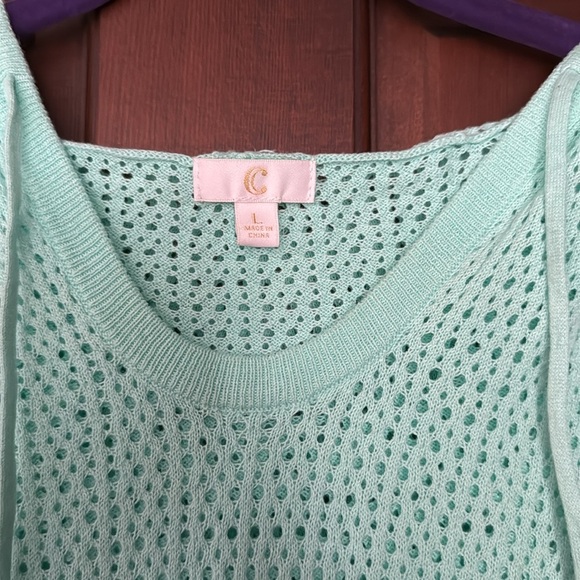 Charming Charlie Open Knit After Beach Hoodie - Picture 2 of 11